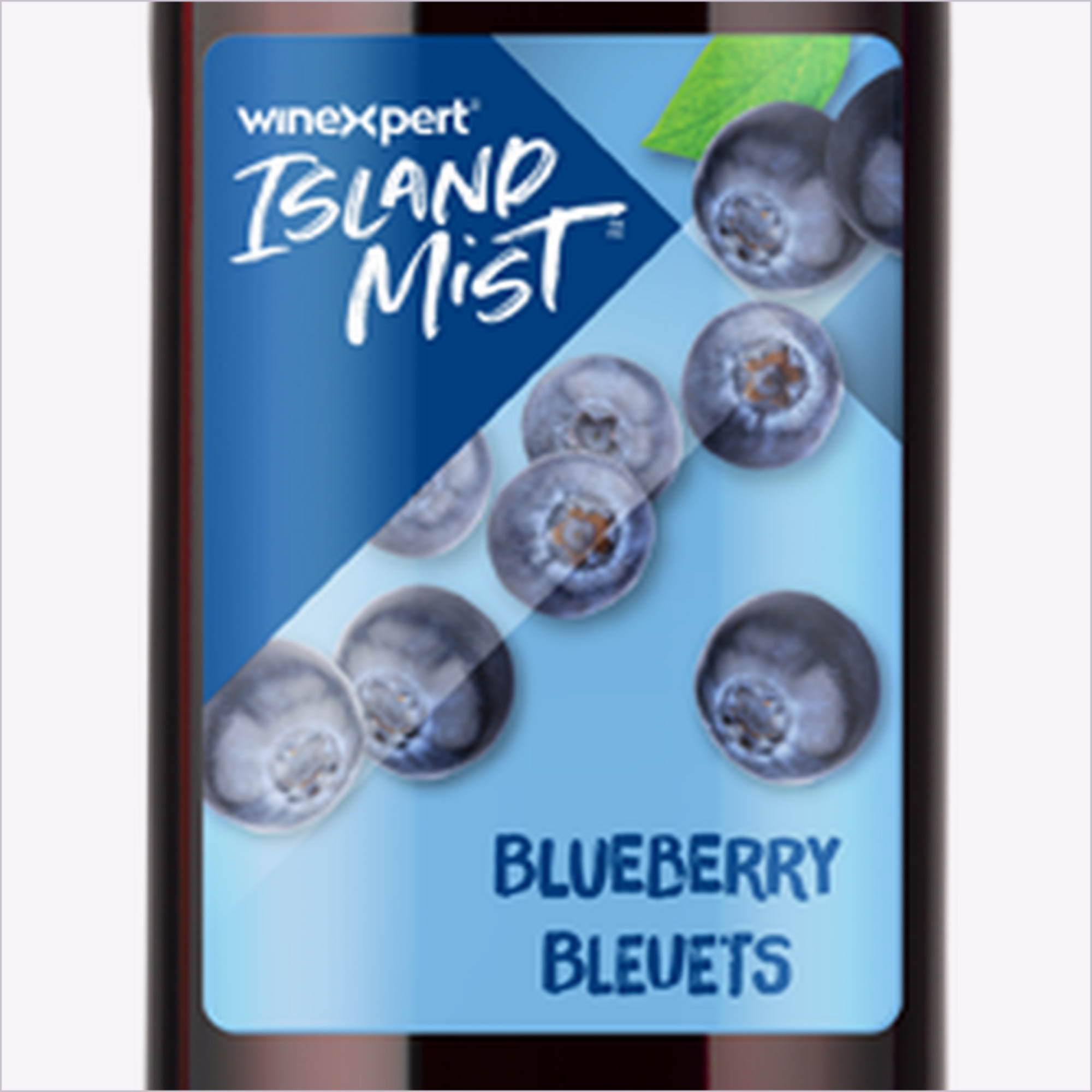 Island Mist Blueberry label
