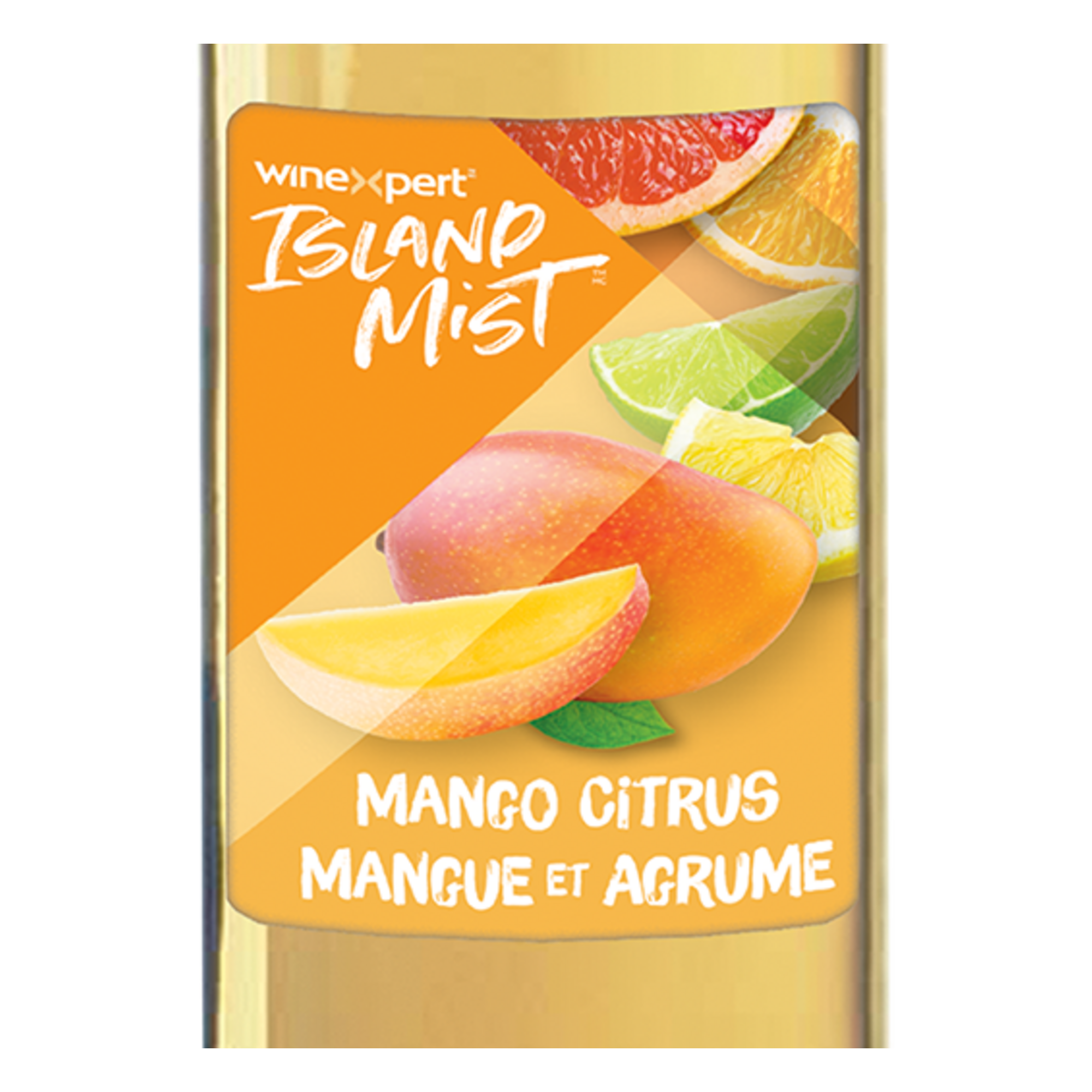 Island Mist Mango Citrus label