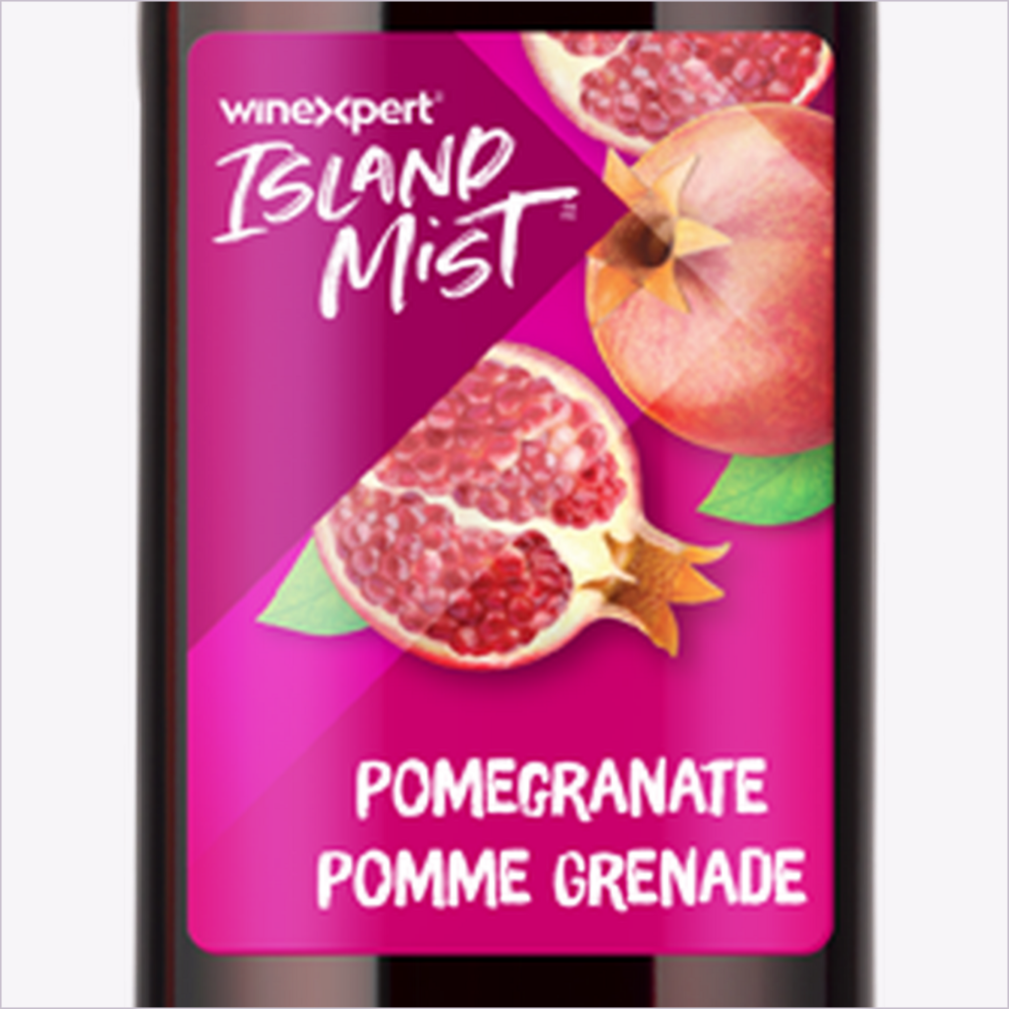 Island Mist Pomegranate label
