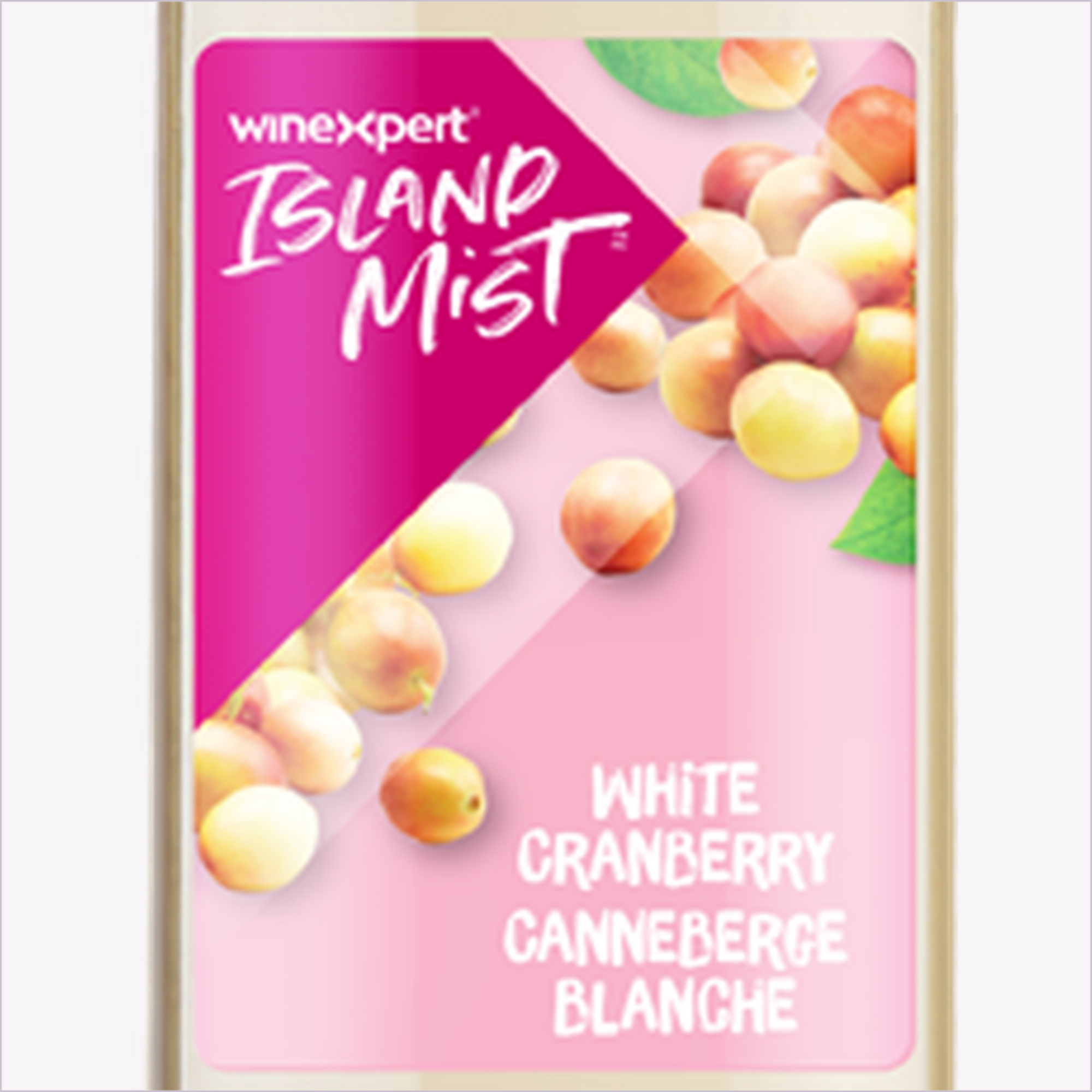 Island Mist White Cranberry label