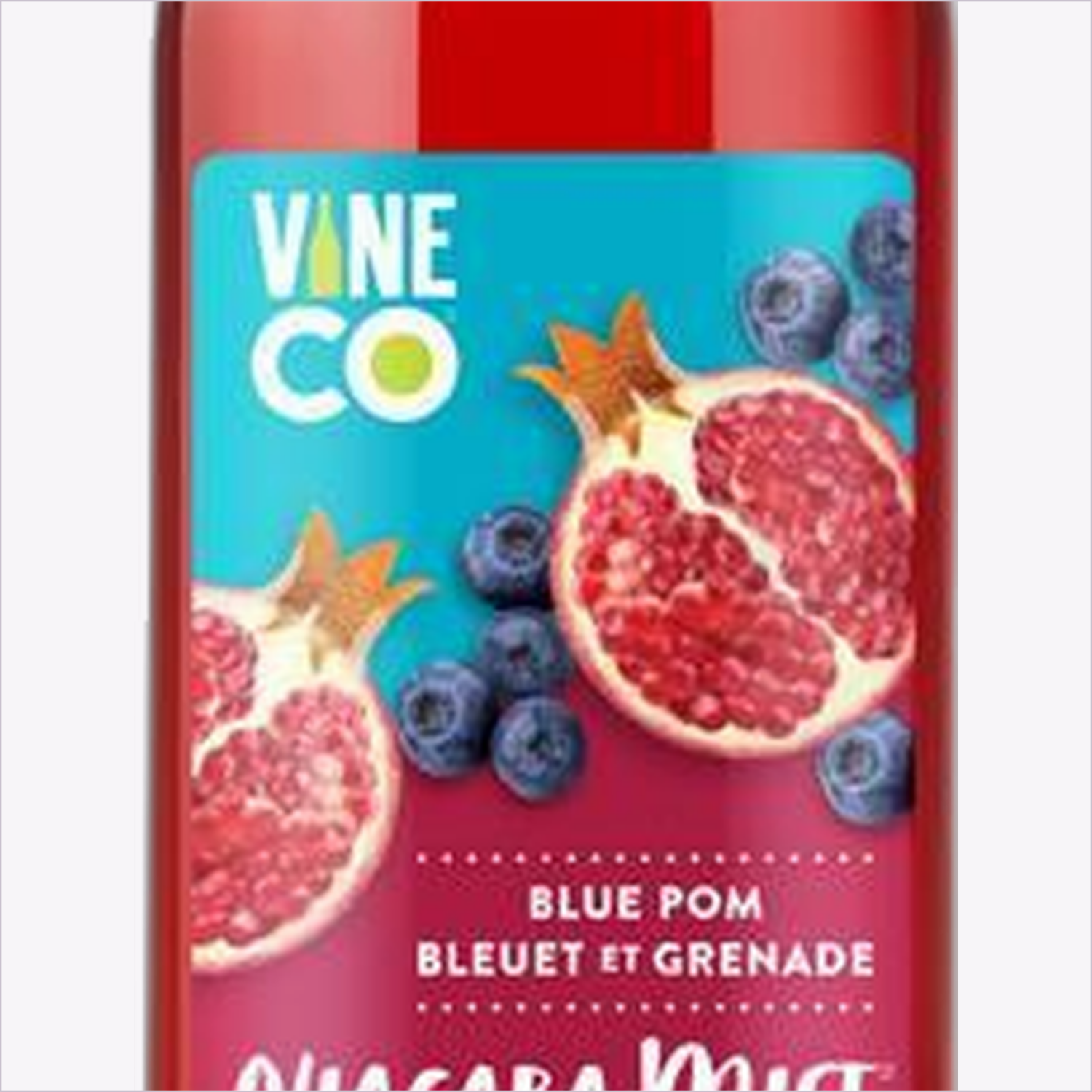 Niagara Mist Blue Pom label detail