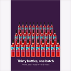 Thirty bottles, one batch — Niagara Mist Blue Pom