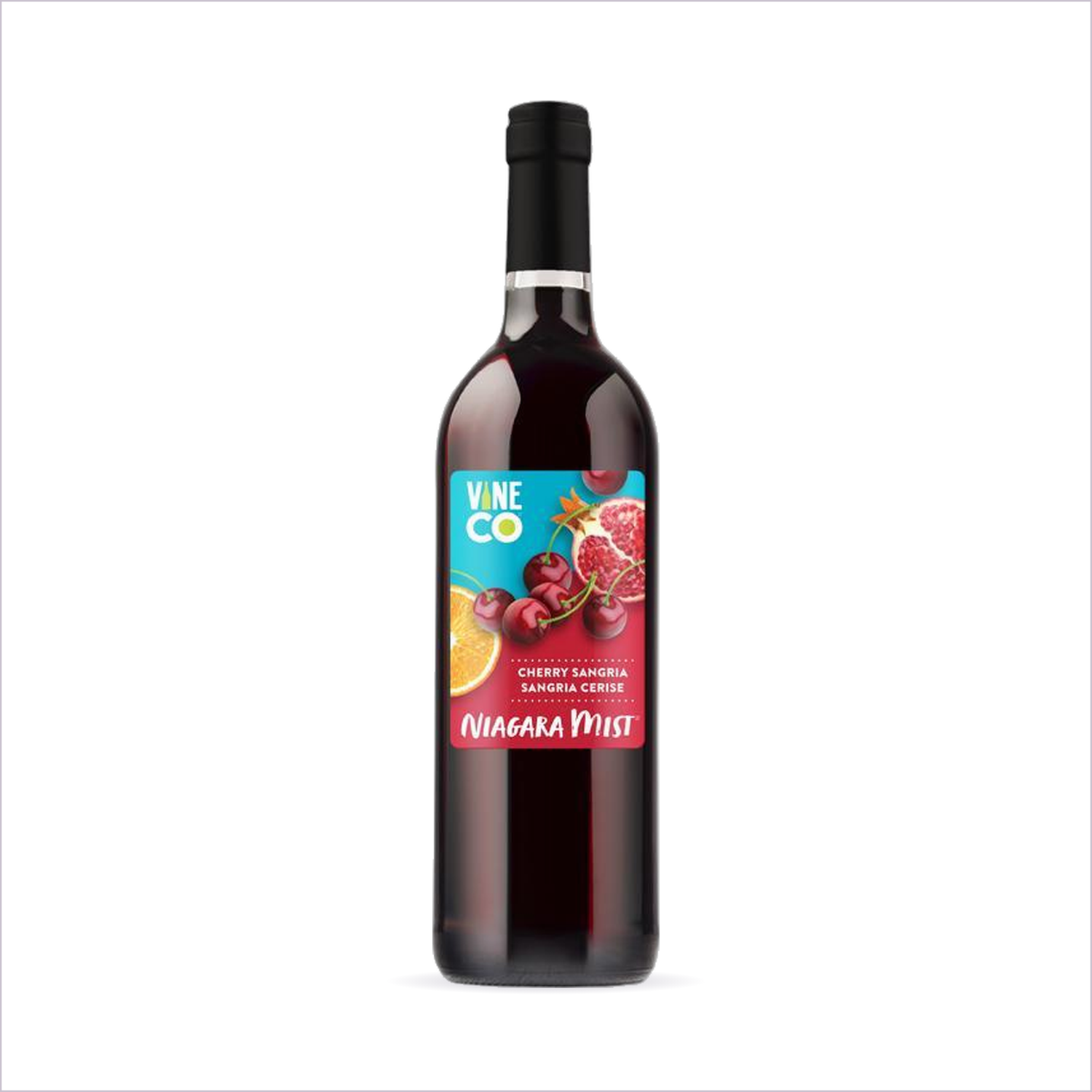 Niagara Mist Cherry Sangria bottle on white