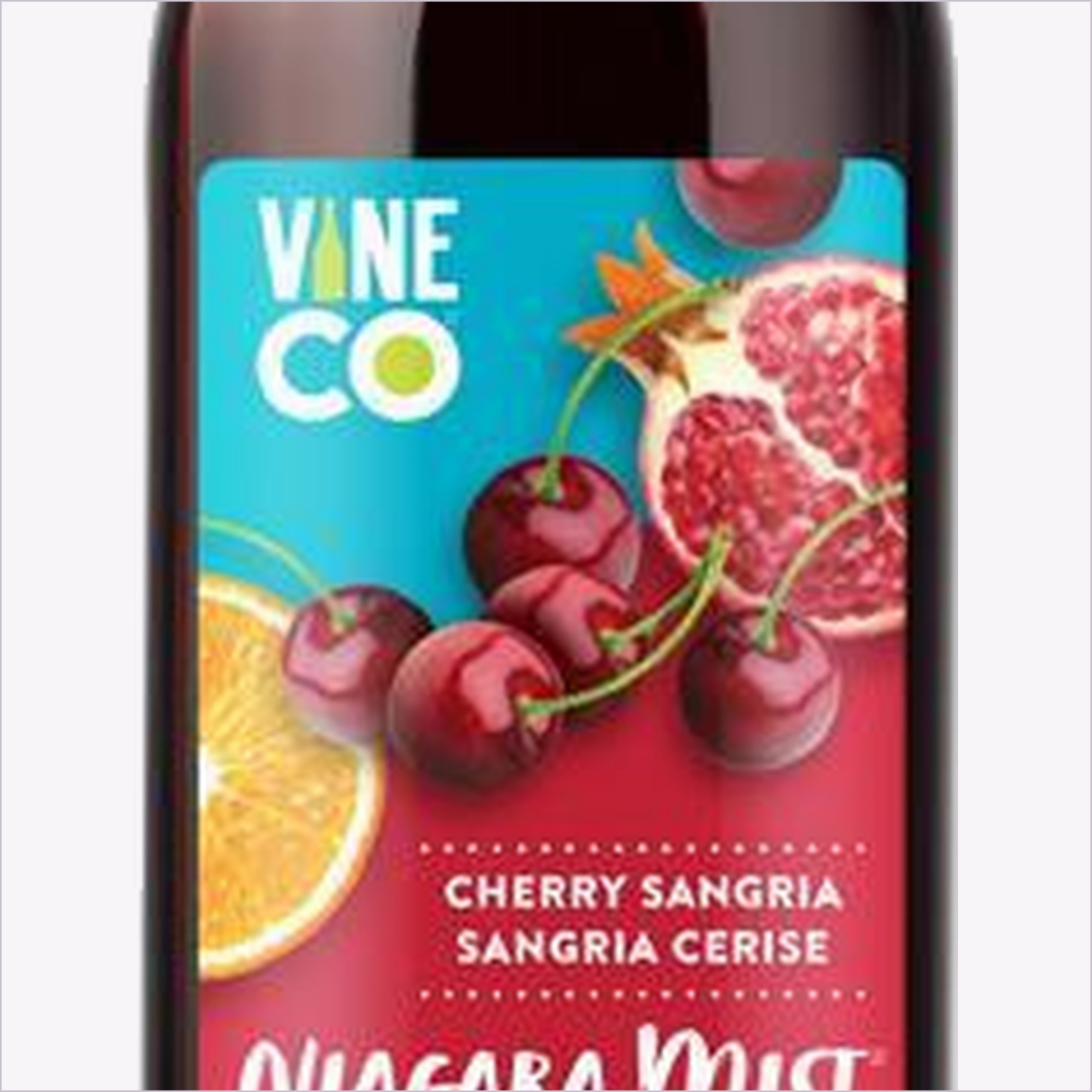 Niagara Mist Cherry Sangria label detail