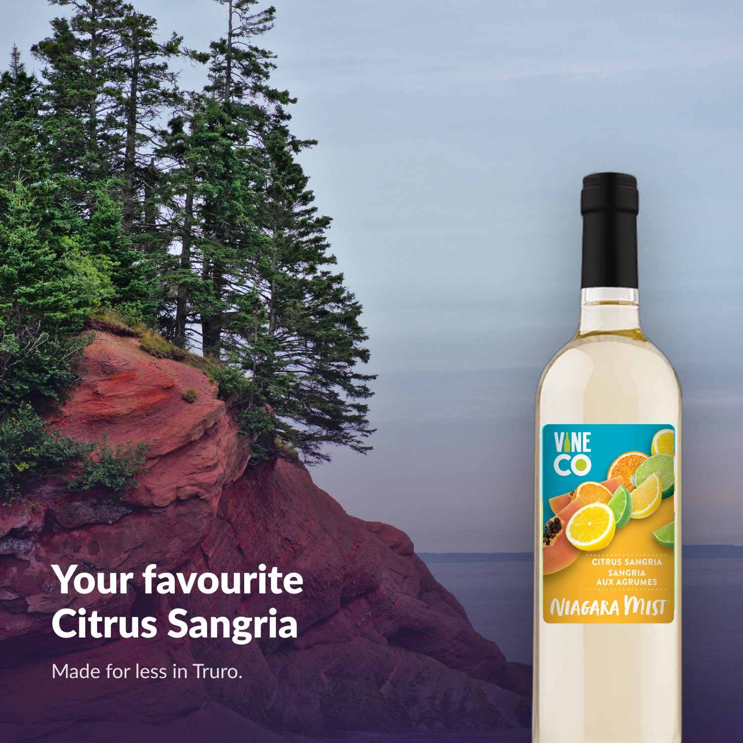 Niagara Mist Citrus Sangria bottle — your favourite Citrus Sangria, made for less in Truro