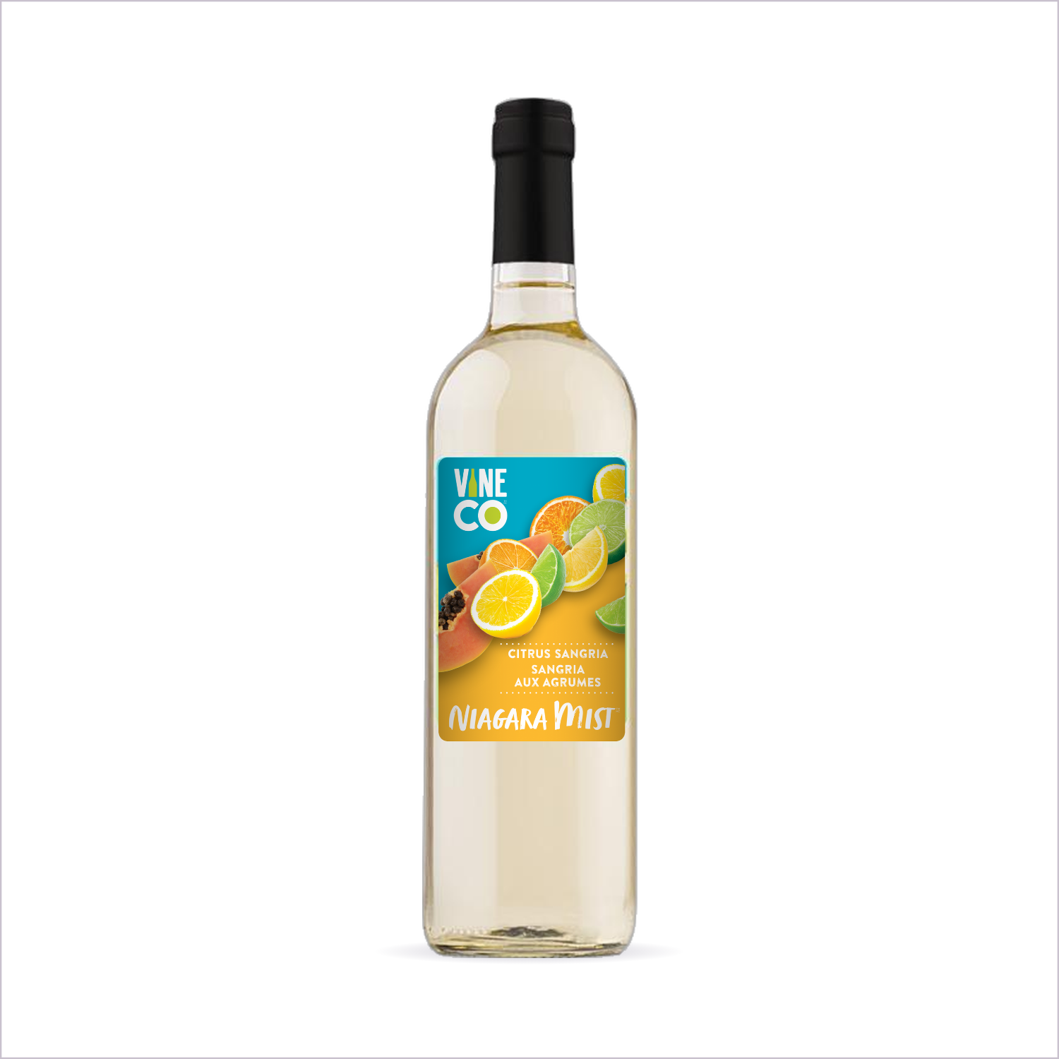 Niagara Mist Citrus Sangria bottle on white