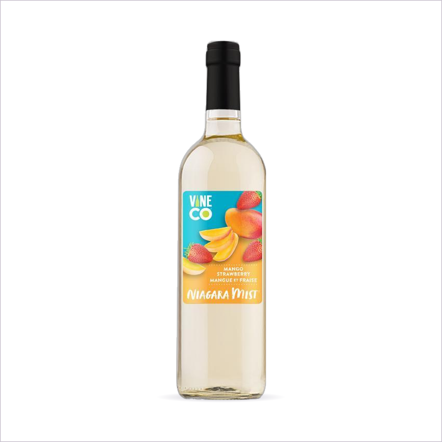 Niagara Mist Mango Strawberry bottle on white