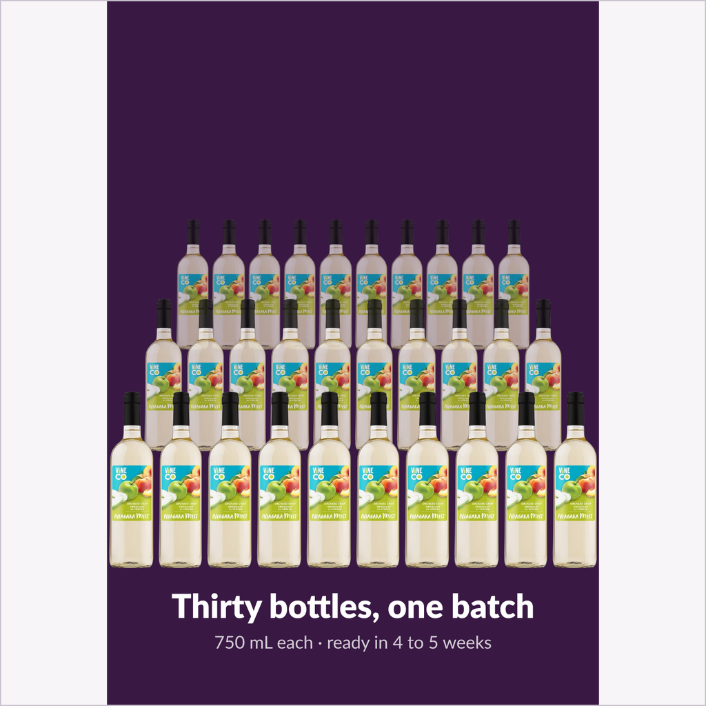 Thirty bottles, one batch — Niagara Mist Orchard Crisp