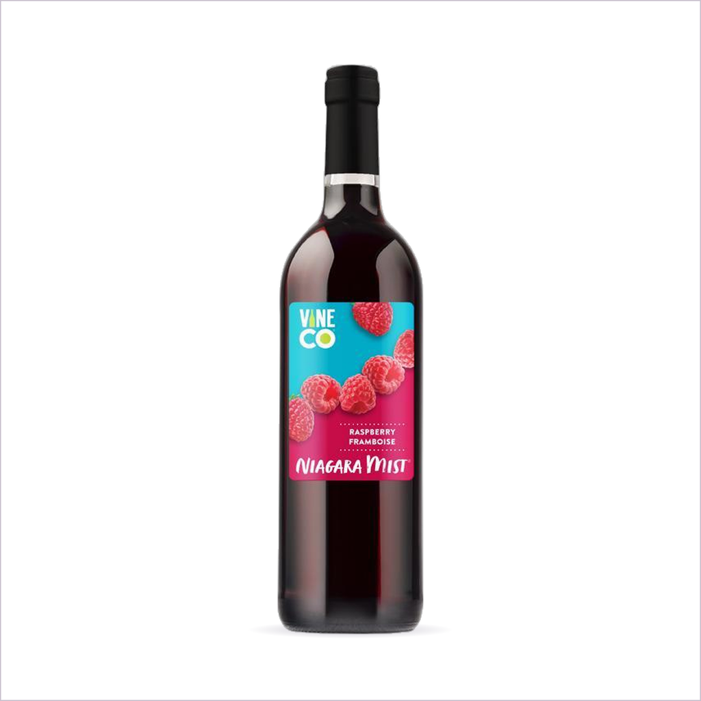 Niagara Mist Raspberry bottle on white