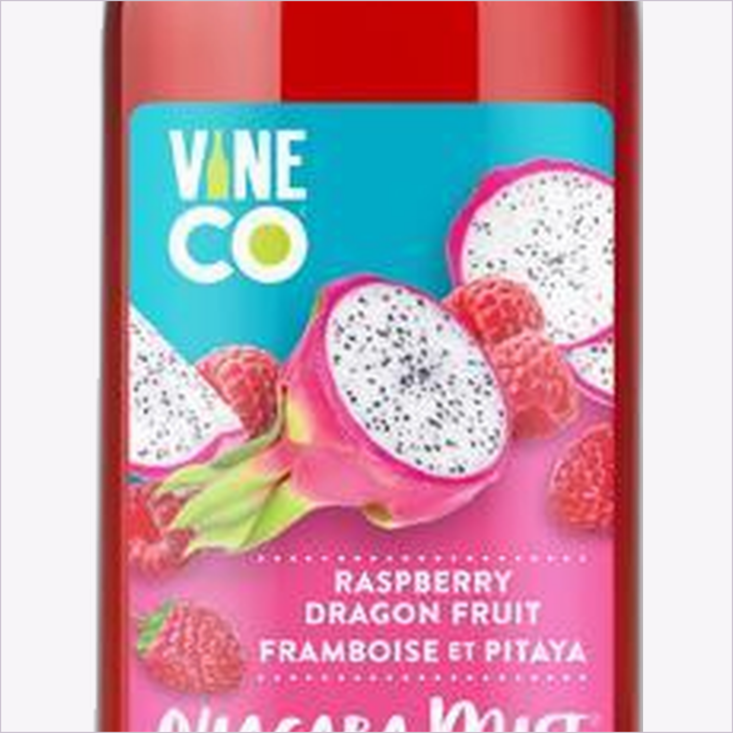 Niagara Mist Raspberry Dragon Fruit label detail