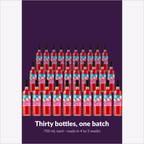 Thirty bottles, one batch — Niagara Mist Raspberry Dragon Fruit