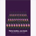 One Orchard Breezin' Acai Raspberry Rapture batch yields thirty 750 mL bottles