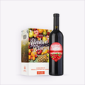 Orchard Breezin' Cranberry Craze wine kit box with the finished bottle