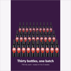 One Orchard Breezin' Cranberry Craze batch yields thirty 750 mL bottles