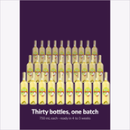 One Orchard Breezin' Tropical Lime batch yields thirty 750 mL bottles