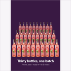 One Orchard Breezin' Wild Watermelon batch yields thirty 750 mL bottles