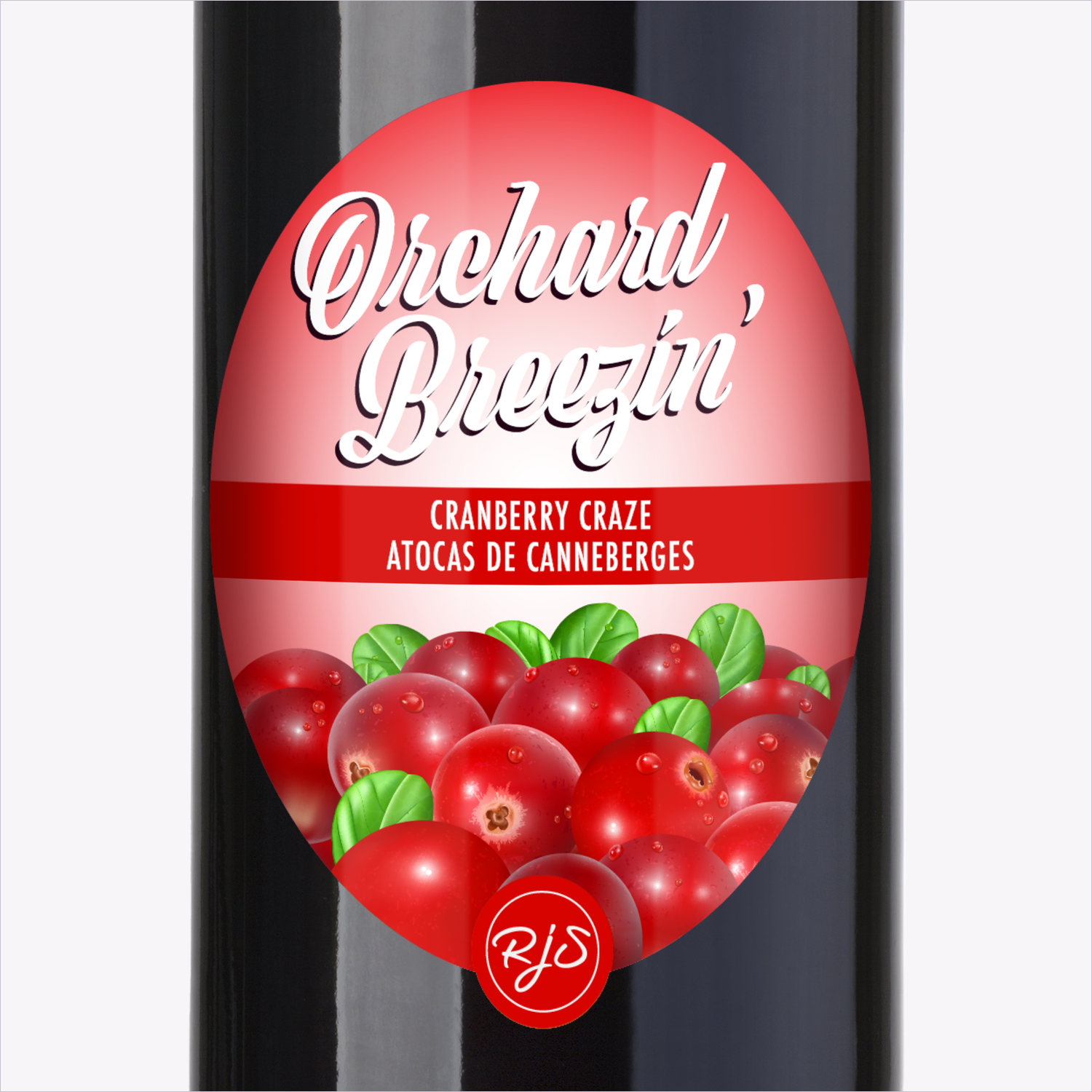 Cranberry Craze label