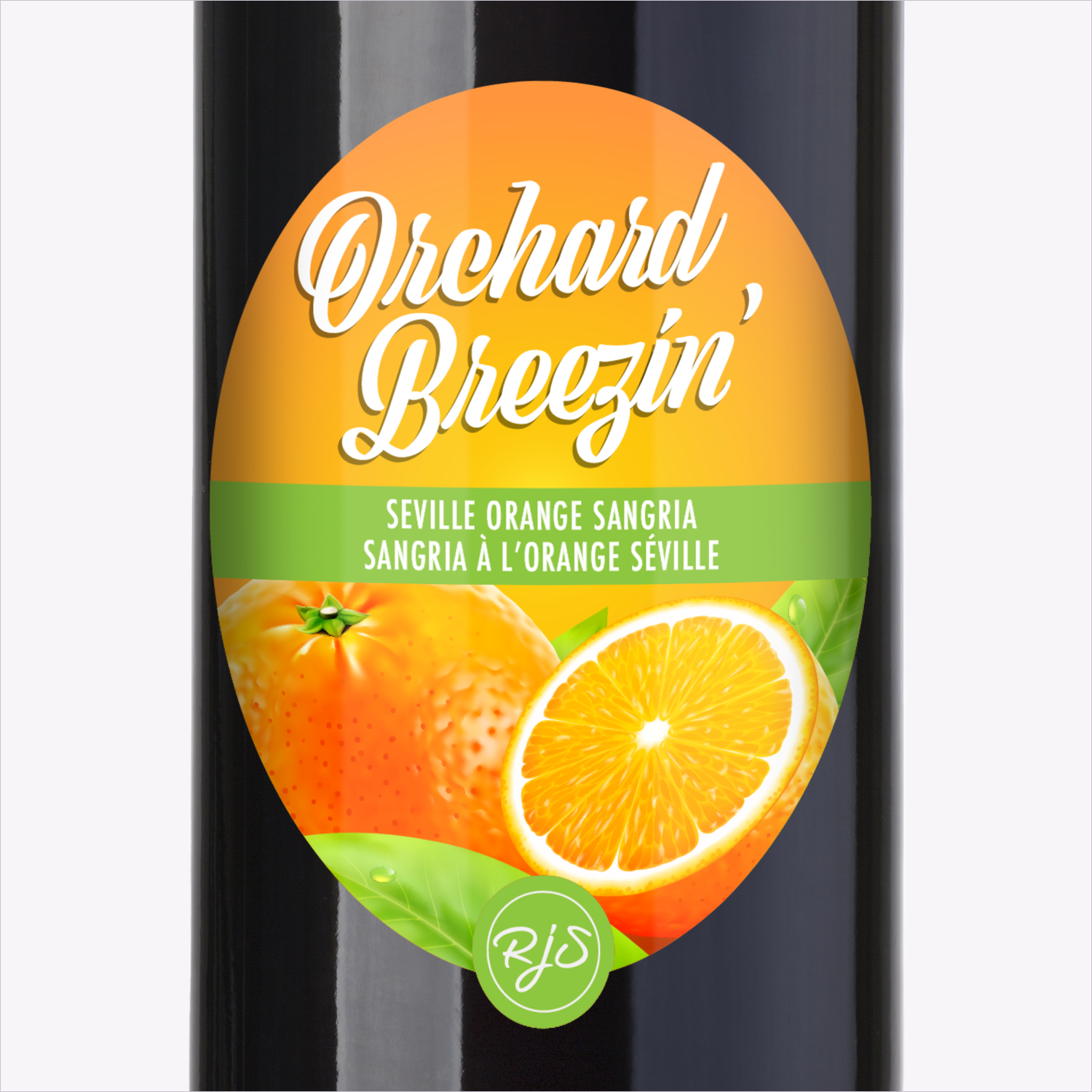Seville Orange Sangria label