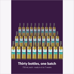 Thirty 750 mL bottles from one RQ27 Pinot Grigio Sauvignon Blanc batch