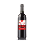 Finished bottle of RQ27 Pinot Noir Shiraz on a white background