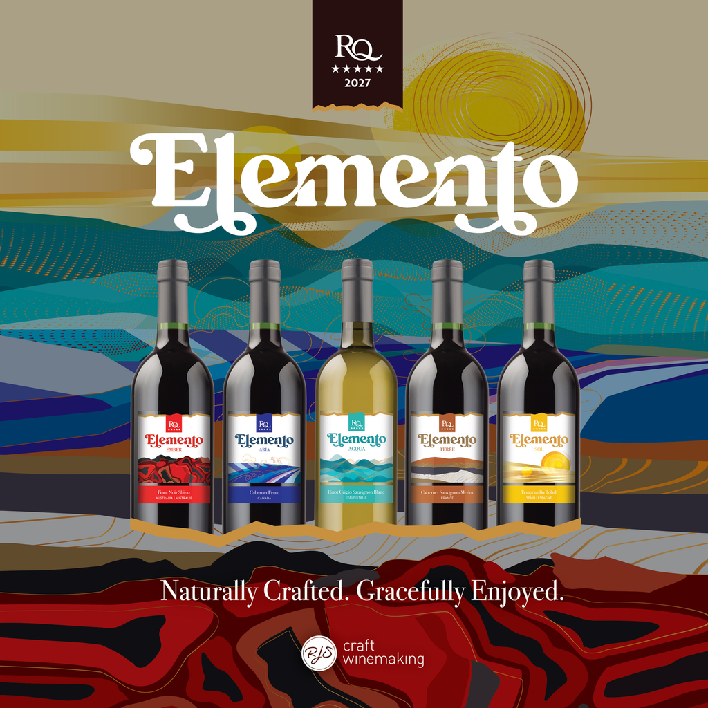 The five wines of the RQ27 Elemento collection