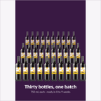 Thirty 750 mL bottles from one RQ27 Tempranillo Bobal batch