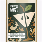 Close-up of the Twisted Mist Caramel Apple Martini label