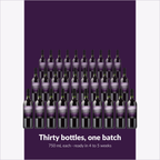 Thirty 750 mL bottles of Altitude Red from one batch, ready in 4 to 5 weeks