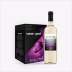 Winexpert Classic Altitude White wine kit box with a finished bottle of the white blend