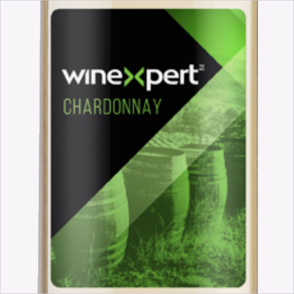 Winexpert Classic Chardonnay wine kit — label close-up, Water'n'Wine Truro