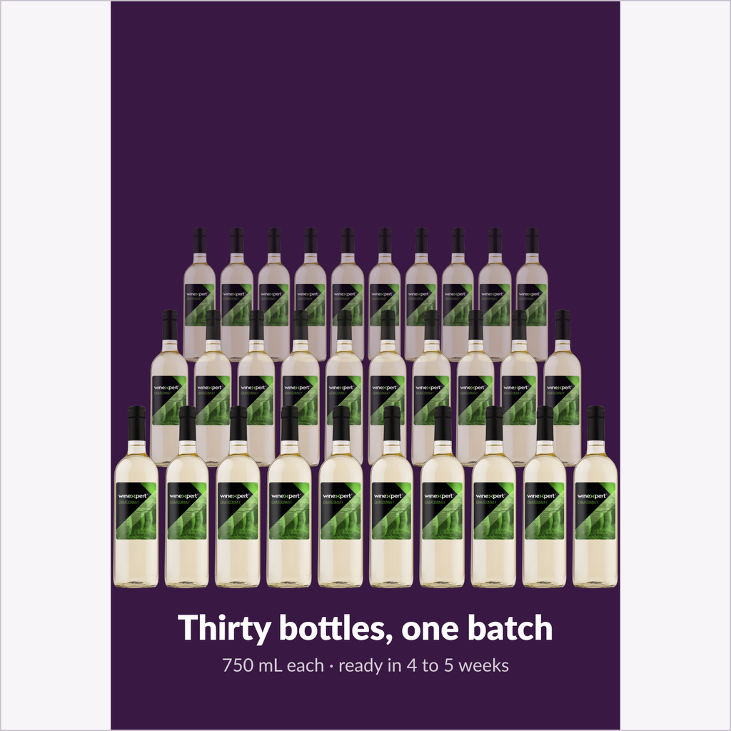 Winexpert Classic Chardonnay wine kit — thirty-bottle batch, Water'n'Wine Truro