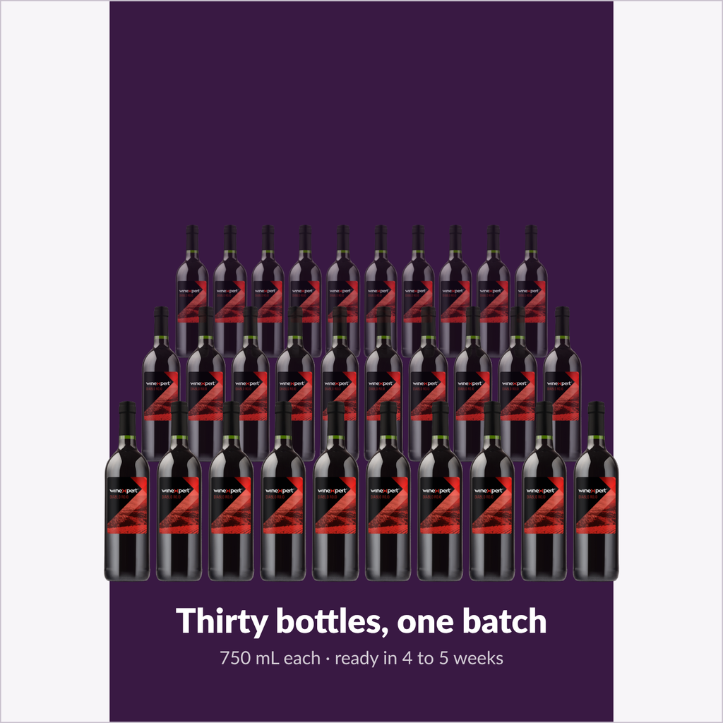 Winexpert Classic Diablo Rojo wine kit — thirty-bottle batch, Water'n'Wine Truro