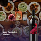 Winexpert Classic Malbec wine kit — lifestyle photo with bottle, Water'n'Wine Truro
