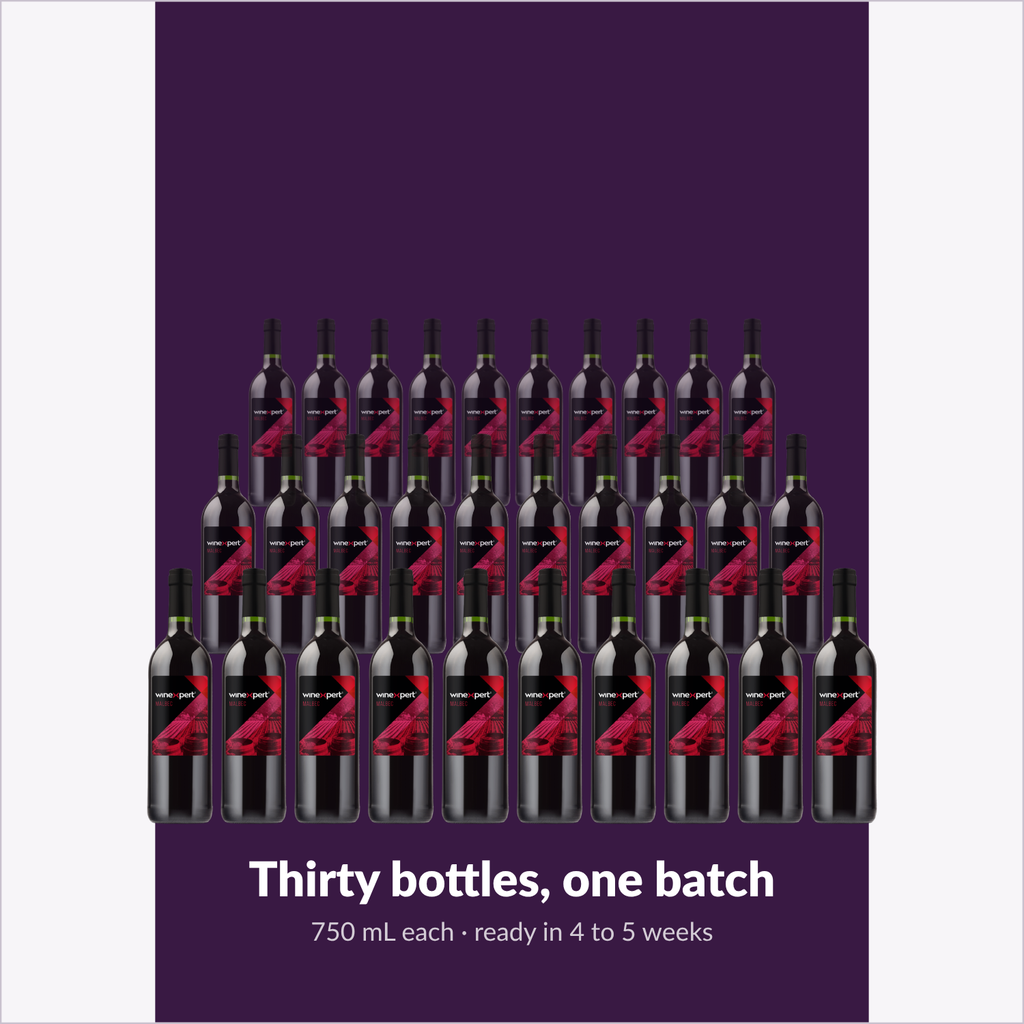 Winexpert Classic Malbec wine kit — thirty-bottle batch, Water'n'Wine Truro