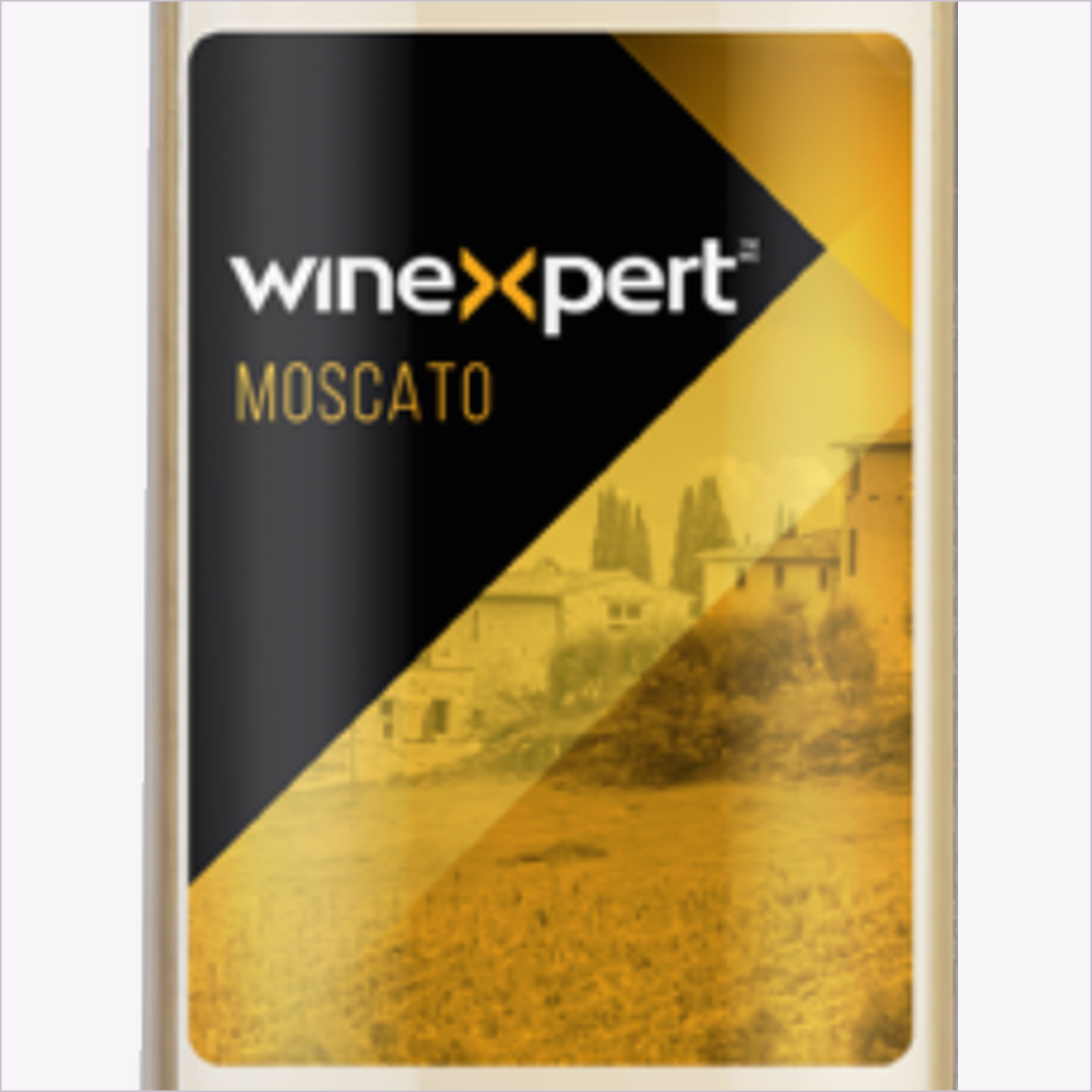 Winexpert Classic Moscato wine kit — label close-up, Water'n'Wine Truro