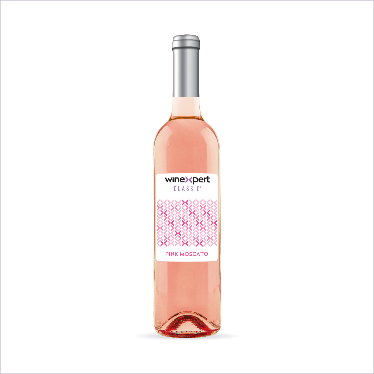 Winexpert Classic Pink Moscato wine kit — bottle on white, Water'n'Wine Truro