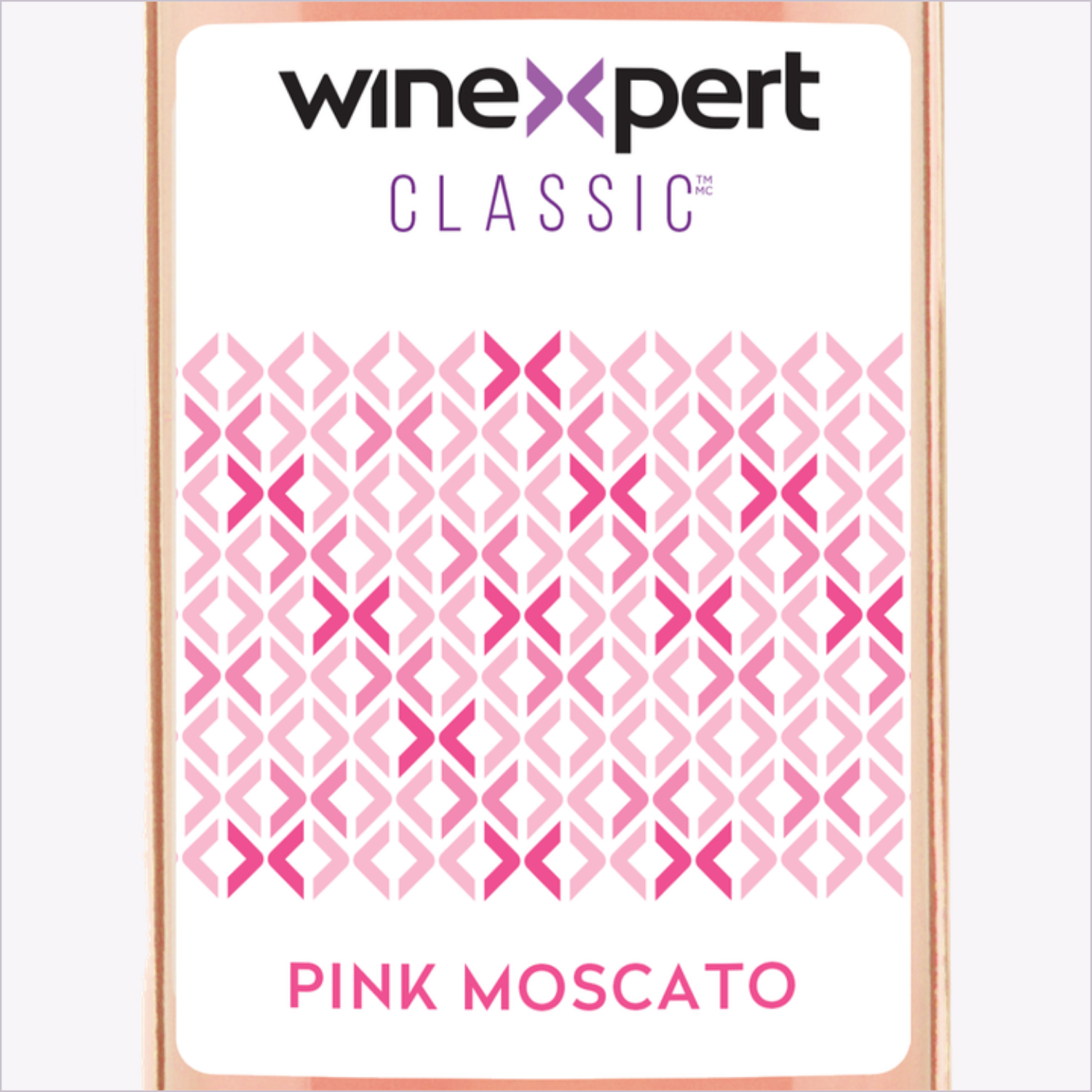 Winexpert Classic Pink Moscato wine kit — label close-up, Water'n'Wine Truro