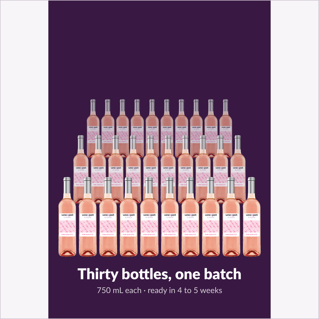 Winexpert Classic Pink Moscato wine kit — thirty-bottle batch, Water'n'Wine Truro