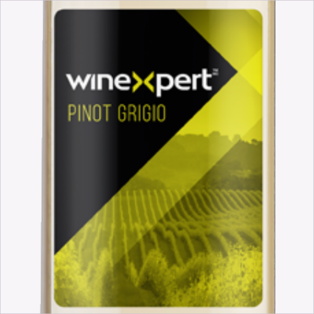 Winexpert Classic Pinot Grigio wine kit — label close-up, Water'n'Wine Truro