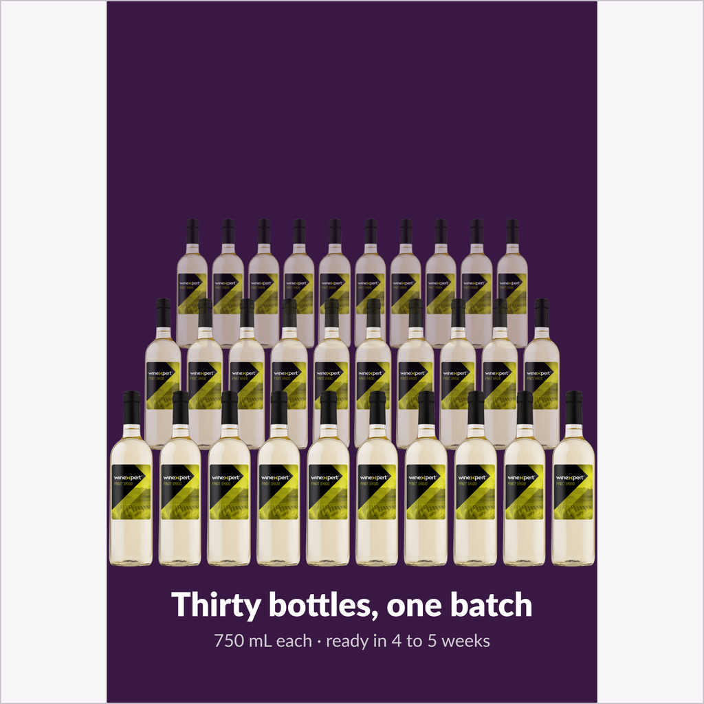 Winexpert Classic Pinot Grigio wine kit — thirty-bottle batch, Water'n'Wine Truro