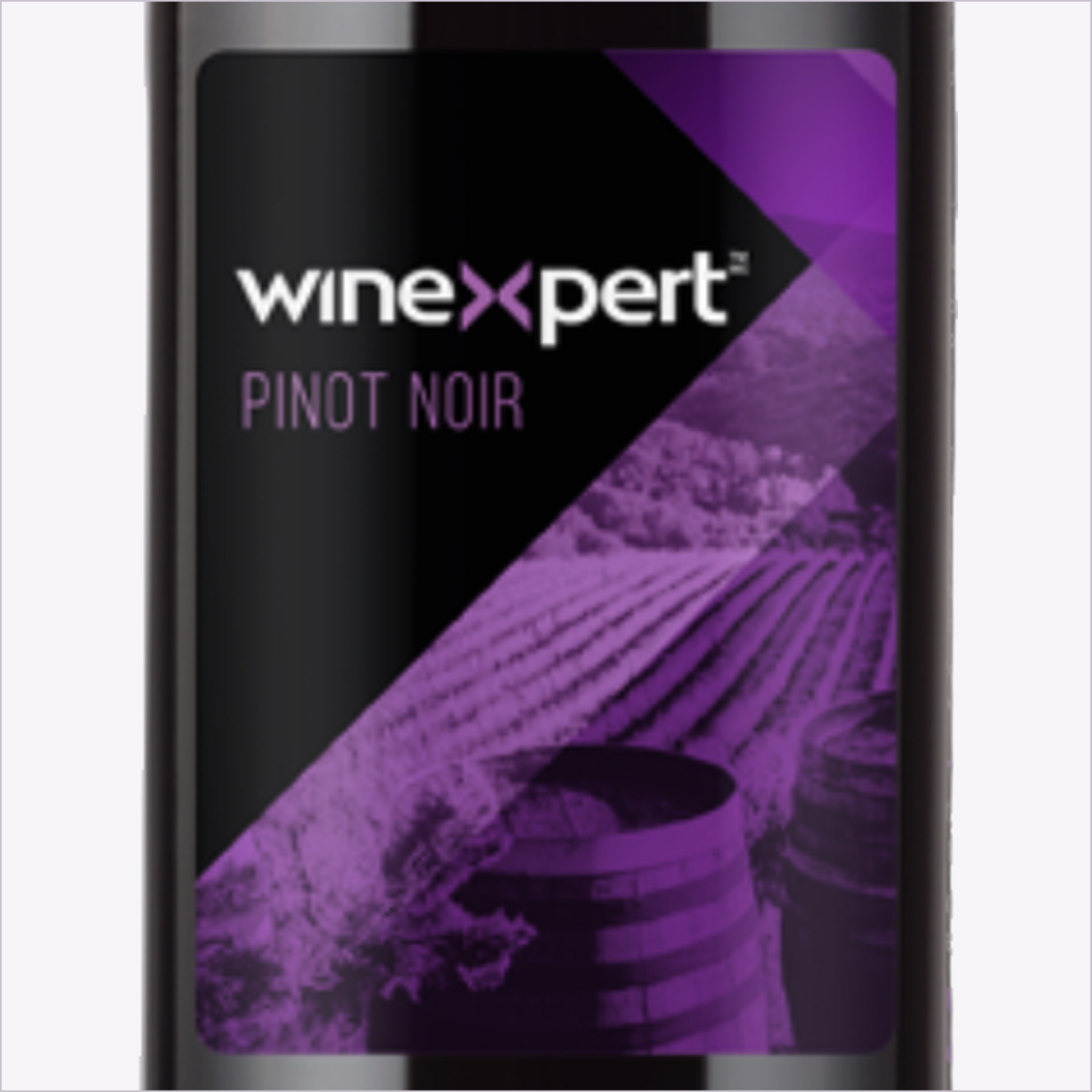 Winexpert Classic Pinot Noir wine kit — label close-up, Water'n'Wine Truro