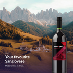 Winexpert Classic Sangiovese wine kit — lifestyle photo with bottle, Water'n'Wine Truro