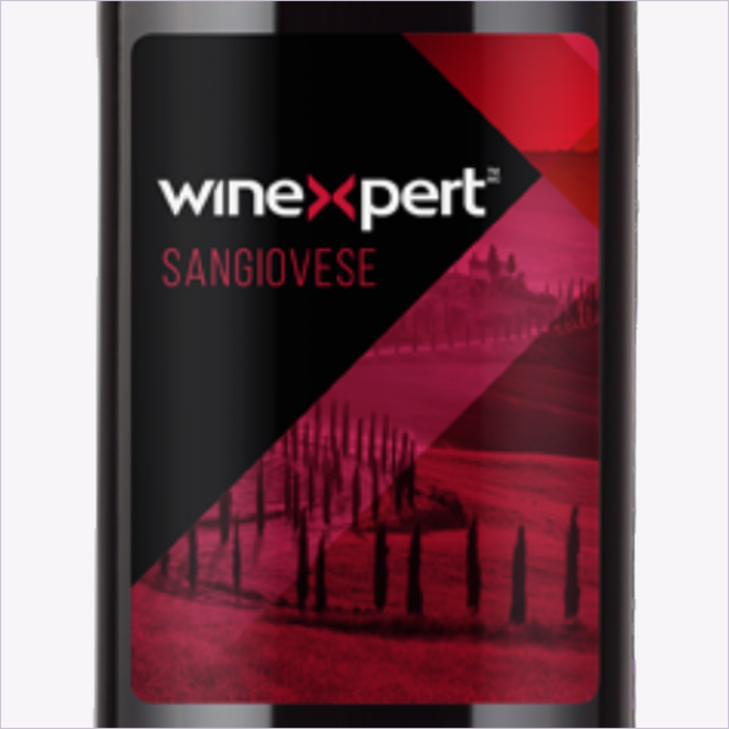 Winexpert Classic Sangiovese wine kit — label close-up, Water'n'Wine Truro