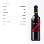 Winexpert Classic Sangiovese wine kit — at-a-glance spec card, Water'n'Wine Truro