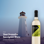 Winexpert Classic Sauvignon Blanc wine kit — lifestyle photo with bottle, Water'n'Wine Truro