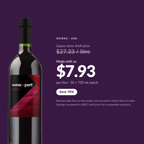 Winexpert Classic Shiraz wine kit — per-litre savings vs liquor store shelf price, Water'n'Wine Truro