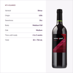 Winexpert Classic Shiraz wine kit — at-a-glance spec card, Water'n'Wine Truro