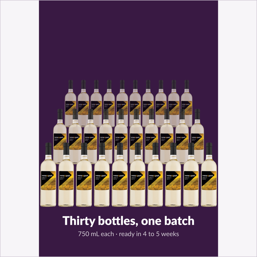Winexpert Classic Smooth White wine kit — thirty-bottle batch, Water'n'Wine Truro