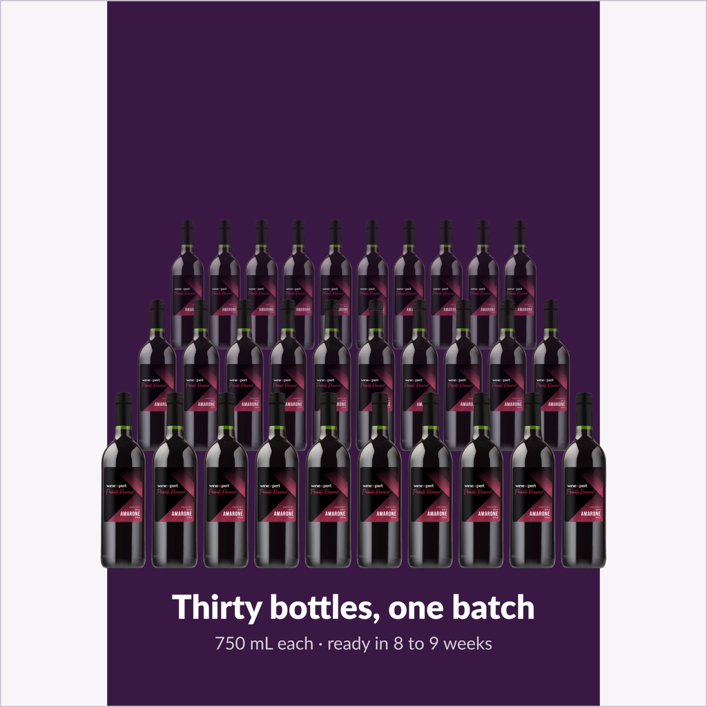 Winexpert Private Reserve Amarone — thirty bottles, one batch