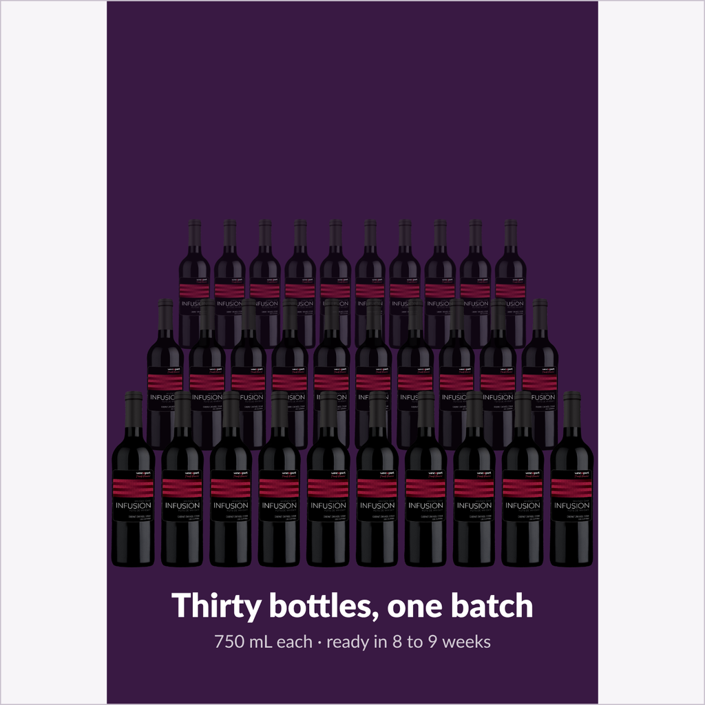 Winexpert Private Reserve Infusion — thirty bottles, one batch
